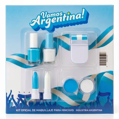 Kit Hincha (7 productos) - pintacaras Argentina Mundial